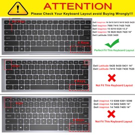 Keyboard Cover for 2023 Dell Inspiron 16 5620 5625 5630 5635 7620 7630 7635 / Inspiron 14 5430 5410 5415 5418 5420 5425 7415 7420 7425 7430 7435 / Dell Inspiron 13 5310 5320 -Ombre Pink