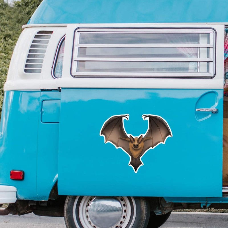 Extra Large 460mm 'Flying Bat' Permanent Sticker Decal for Cars/Windows/Bins/Walls