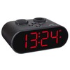 TFA Dostmann Ellypse Digitaler Funk-Wecker, mit USB-Ladefunktion, 60.2551.01, LED-Leuchtziffern, 15,2