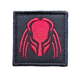 Unbranded PREDATOR ALIEN ARNOLD MOVIE MASK HUNTER TACTICAL ARMY BLACK OPS RED HOOK PATCH