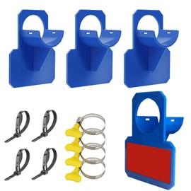 Pack of 4 Blue Pool Hose Holder, Pool Hose Holder Kink Protection, Swimming Pool Pipe Bracket, Plastic Kink Protection, Anti-Strain (30-37 mm)