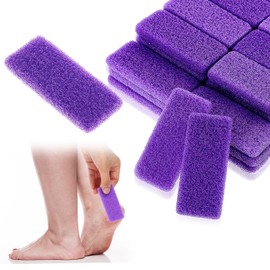 120 Pcs Disposable Pumice Stone for Feet, Purple Foot Scrubber Pads, Callus Remover and Dead Skin Exfoliator for Pedicure, Salon and Home Use