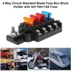 4-Way Blade Fuse Block 12 V Fuse Holder Fuse Carrier