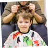 WOONEKY Hair Cutting Cape for Kids Dinosaur Pattern Barber Cape