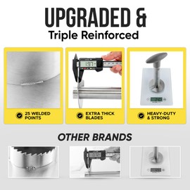 Zulay Kitchen Pineapple Corer and Slicer Tool - Stainless Steel Pineapple Cutter for Easy Core Removal & Slicing - Super Fast Pineapple Slicer and Corer Tool Saves you Time (Gray)