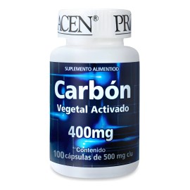 Suplemento Pronacen De Carbón Activado 100 Capsulas Sin Sabor