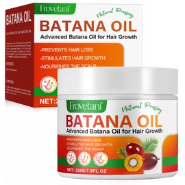 Batana Oil for Hair Growth, Unrefined and Organic Raw Batana Oil Prevent Hair Loss, 100% Natural, Pure, Hair Oil Repair Splitting, Drying and Injuring Hair, for Thicker Fuller Healthier Hair