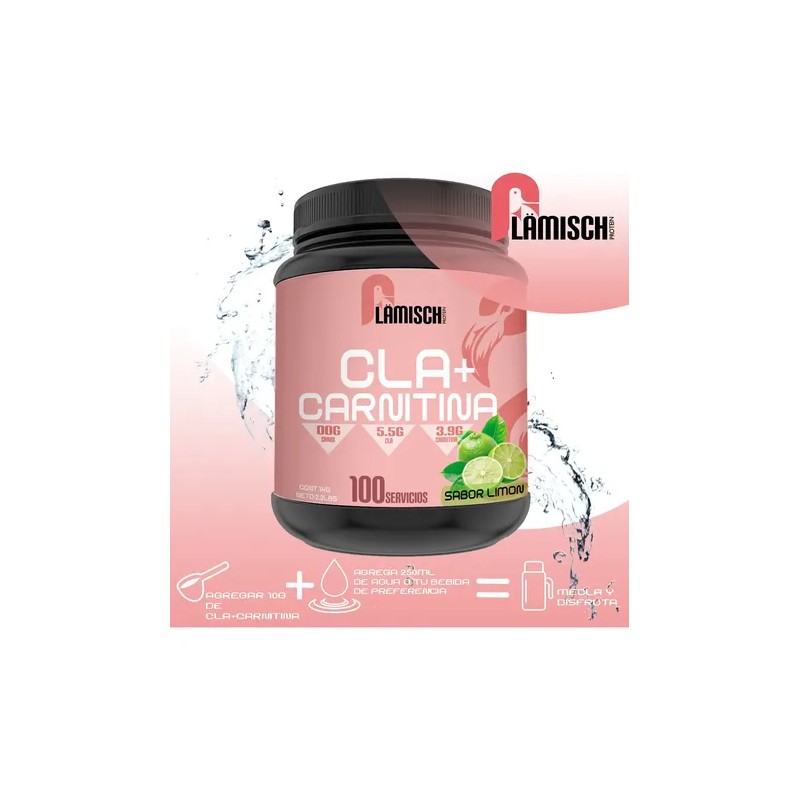 Cla + Carnitina Flamish 1kg Preentreno Sabores 100 Servicios