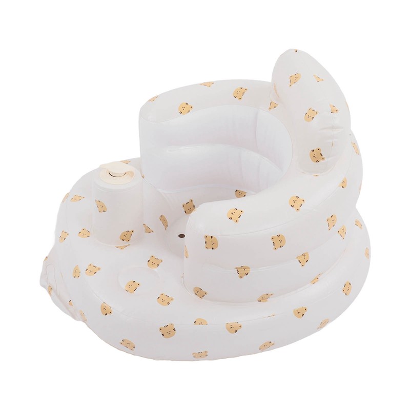 Baby Inflatable Bathing Seat Soft PVC Cartoon Animal Pattern Baby