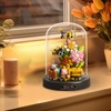 Flower Bouquet Building Sets, 588 PCS Animals Flowers Botanical Collection