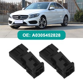eMagTech 2pcs 2 Pin Car Wire Harness Connector A0305452828 Waterproof Electrical Connector Plug with Terminals for Automotive Electrical Appliances