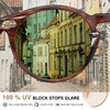 CARFIA Vintage Polarized Sunglasses for Men UV400 Protection Hand-polished Acetate