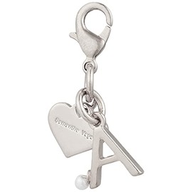 Samantha Vega 71910280441 Women's Zipper Top Charm, Silver, Silver