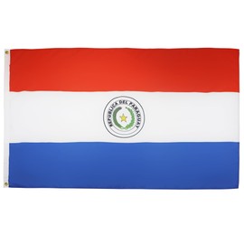 AZ FLAG PARAGUAY FLAG 3' x 5' - PARAGUAYAN FLAGS 90 x 150 cm - BANNER 3x5 ft Light polyester