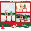 Kersiki 2 pcs Deer and Tree Christmas Stocking Holders for