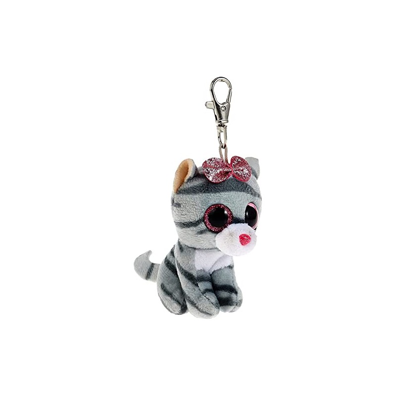TY Toys Beanie Boo's Clip Cat Kiki - 7 CM,Gray,35243