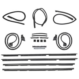 NEWZQ Set of 17 Door Tailgate Weatherstripping Seal Kit Replacement for Chevy El Camino GMC Caballero 1978-1987 2135478