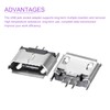 DMiotech 10pcs Micro USB Female Socket Connector 5 Pin Jack