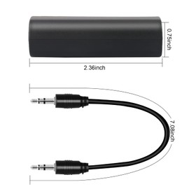 2 paquetes de aisladores de ruido de bucle de tierra para sistema estéreo de audio de coche/hogar, aislador de bucle de tierra con cable de audio de 3,5 mm