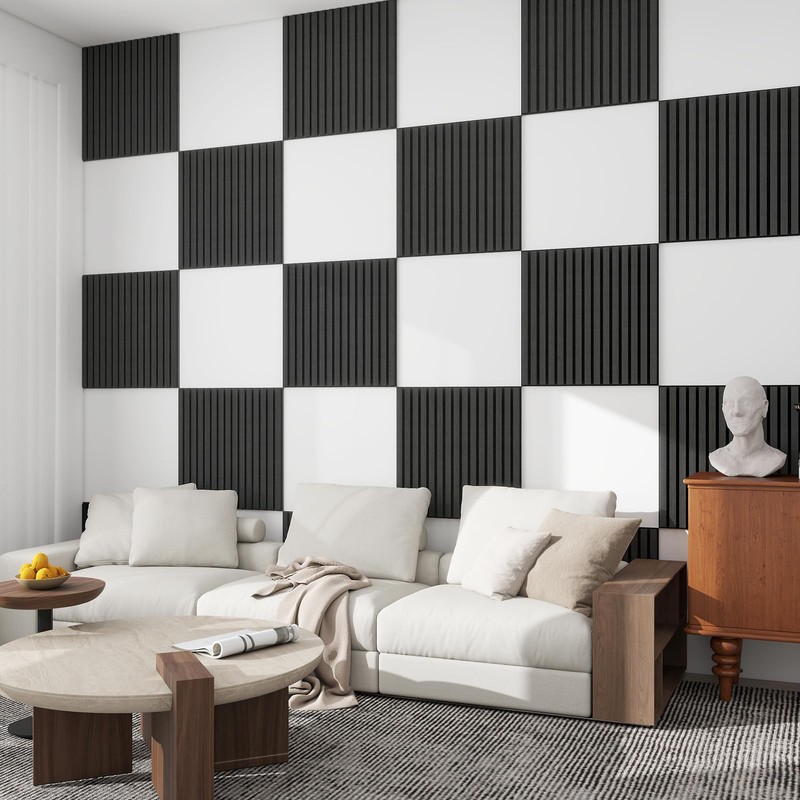 Upick MDF Acoustic Wall Panels Sound Absorbing, 4 Pack 24