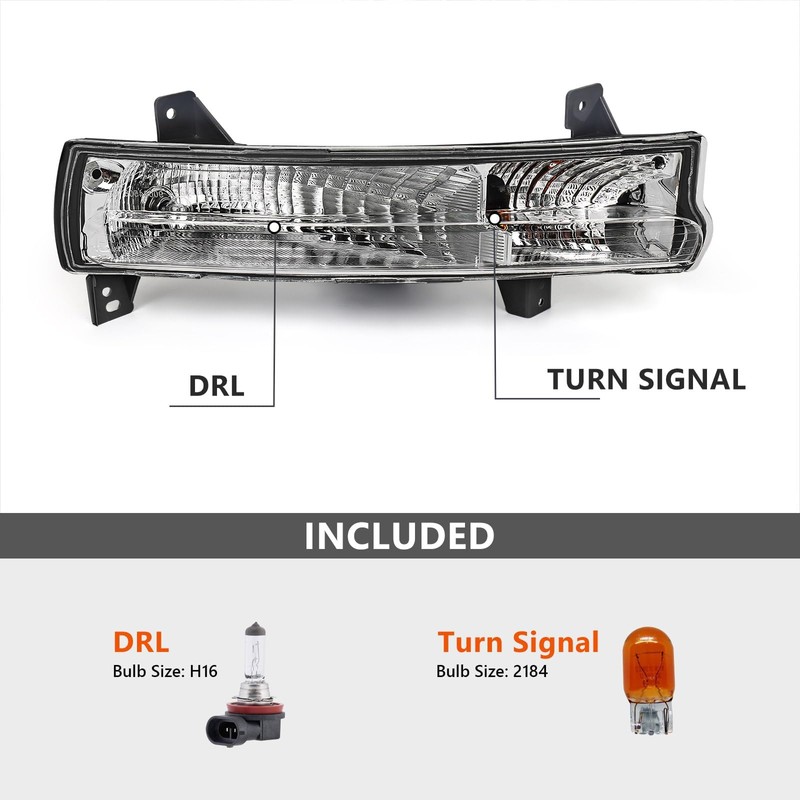 Huray Right Signal Light for Jeep Compass 2017-2021 Daytime Running
