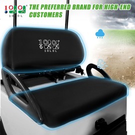 10L0L Golf Cart Seat Dust Cover - Waterproof,Dustproof,Sun-Proof Seat Protector for Yamaha EZGO,Club Car,All-Season Weather Resistant Front & Rear Seat Protection