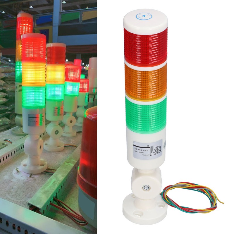 BERM Signal Tower Always Bright LED 3 Colour Alarm Light
