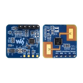 Waveshare Human Micro-Motion Detection MmWave Sensor (2 Pieces), 24 GHz MmWave Radar, Based On S3KM1110, Adopts Frequency Modulated Continuous Wave (FMCW) Technology, Compact Size and Easy Integration