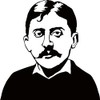 Marcel Proust Portrait Bookend: Black, Solid Steel, Scandinavian Design, Swedish