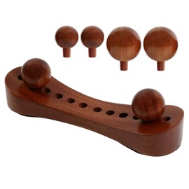 【2-Year Warranty】Tsubo Guriguri-kun Absolutely, Wooden is Powerful! 3 Types of Beads, 6 Pieces Included, Acupuncture Push Ball for Buttocks, Lower Back, Back, Shoulder, Neck