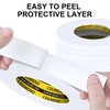 COUMENO 3 Pack Single-Sided Adhesive White Foam Tape, Single-Sided Sealing