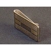 Unbranded Money Clip ~ Silver-Tone w/Scallops & Lines, Rectangle Engraving