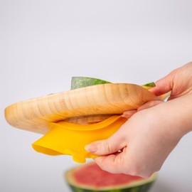 Tiny Dining Baby Plate with Suction Cup - Segmented - Pastel Pink - Divided Non-Slip Bamboo Self-Feeding Baby Weaning Plate for Babies, Toddlers, Children