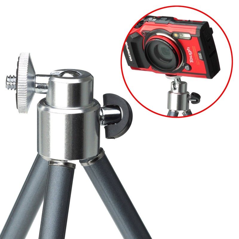 ハクバ HAKUBA ミニ三脚 eポッド3 三段伸縮 ガンメタリック テーブル三脚 軽量 コンパクト 3段(全高253mm)