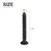 DTGN 50Pcs #10x1-1/2" Flat Head Wood Screws, 304 Stainless Steel