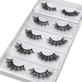 DYSILK Lashes Mink Lashes 5 Pairs 6D Eyelashes Extensions Kit 002-16mm