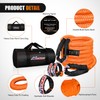 Nilight Kinetic Recovery Tow Rope Kit with 2 Soft Shackle