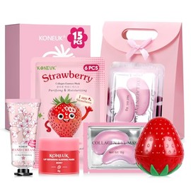 15 PACK Skincare Gifts Set for Teen Girls, Travel Kit & Skin Care Gifts | Under Eye Patches, Facial Masks, Hand Cream, Lip Mask, Body Lotions, Skincar