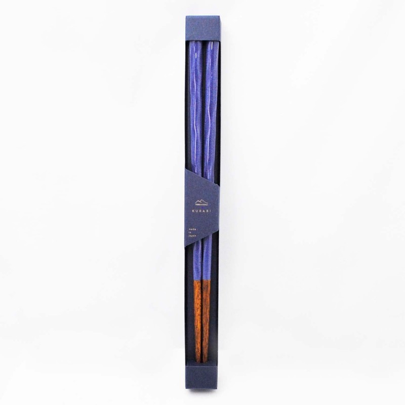 Kawai KURABI Chopsticks, Dishwasher Safe, 9.1 inches (23 cm), Lapis