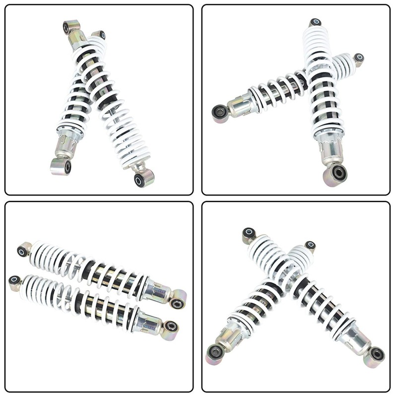 labwork 2 x Front Shocks Absorber Spring White Replacement for