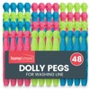 48pk Plastic Dolly Pegs For Washing Line | Heavy Duty