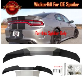 SDeelCase G2 Aggressive Decklid Flap Wicker bill Fit 15-23 Charger SRT Hellcat Spoiler