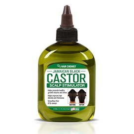 Hair Chemist Estimulador de cuero cabelludo de aceite de ricino negro jamaicano 7.1 oz