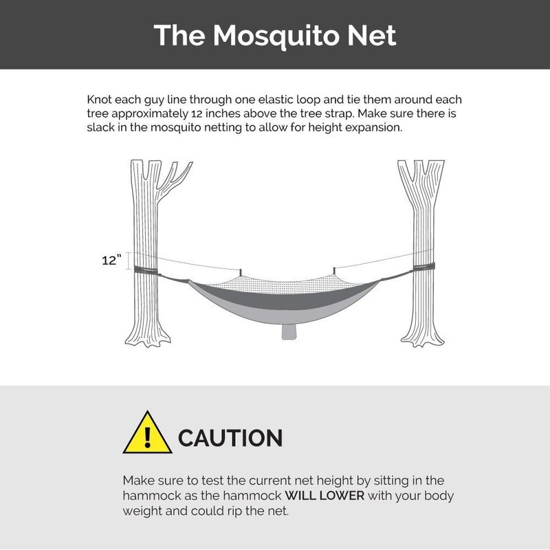 Oak Creek Lost Valley Camping Hammock. Bundle Includes Mosquito Net,