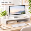 Computer & Laptop Riser Shelf for Desk Storage – Wooden
