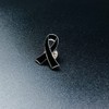 25pcs Black Ribbon Pins Melanoma Awareness Products Funeral Mourning Pin