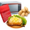 VASANA 4PCS Reusable Microwave Potato & Corn Cooker Bags, Red,