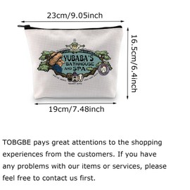 TOBGBE No Face Gift Animated Movie Themed Yubabas Bathhous Quote Makeup Bag Spirited A Fans Gifts (Yubaba Bag CA)