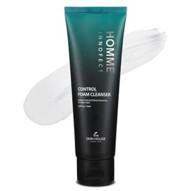 Limpiador en espuma Homme Innofect Control para hombres, 4,05 fl.oz. l Limpiador para pieles grasas l Limpieza profunda, minimizador de poros, l Cuida