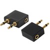 LeTradeJP Airplane Earphone Jack Converter Adapter, 3.5mm Dual Jack Converter,